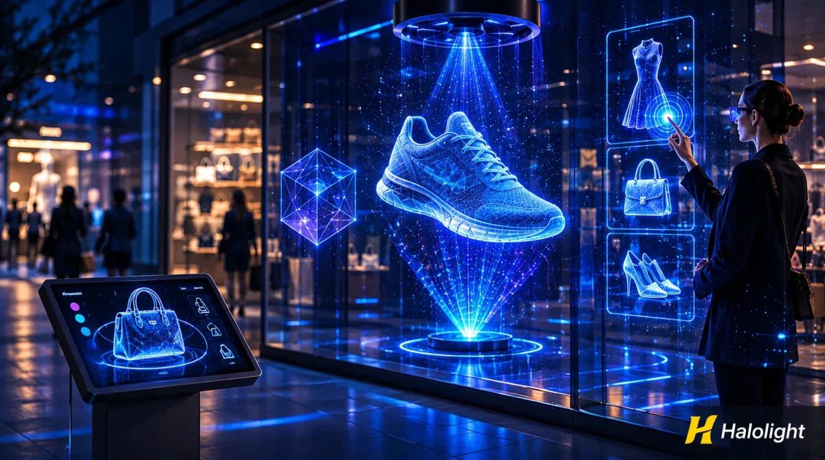 5 façons innovantes d'utiliser l'holographie dans le retail - Halolight